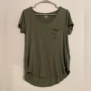 Army Green Hollister Shirt XS